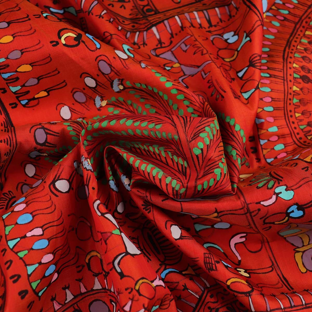 Handloom Patachitra Silk Saree Handloom Saree_Pattachitra silk Priyadarshini Handloom