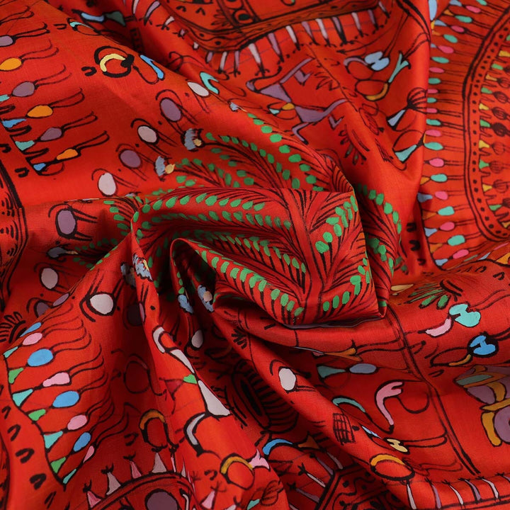 Handloom Patachitra Silk Saree Handloom Saree_Pattachitra silk Priyadarshini Handloom