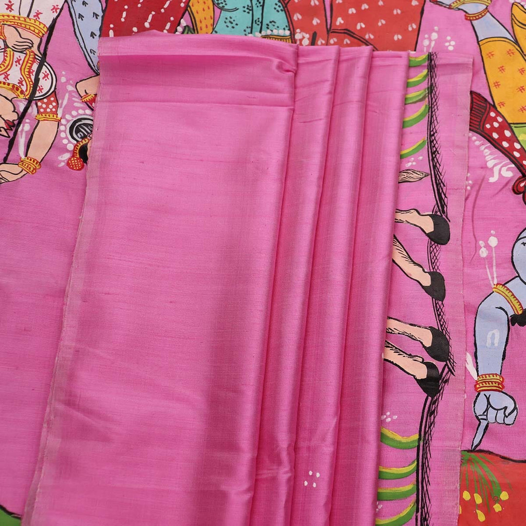 Handloom Patachitra Silk Saree Handloom Saree_Pattachitra silk Priyadarshini Handloom
