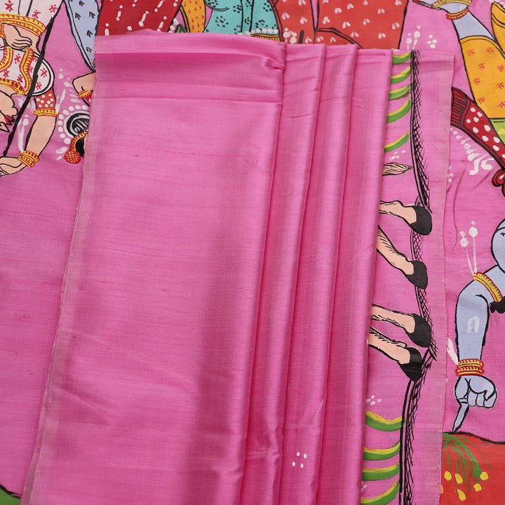 Handloom Patachitra Silk Saree Handloom Saree_Pattachitra silk Priyadarshini Handloom 