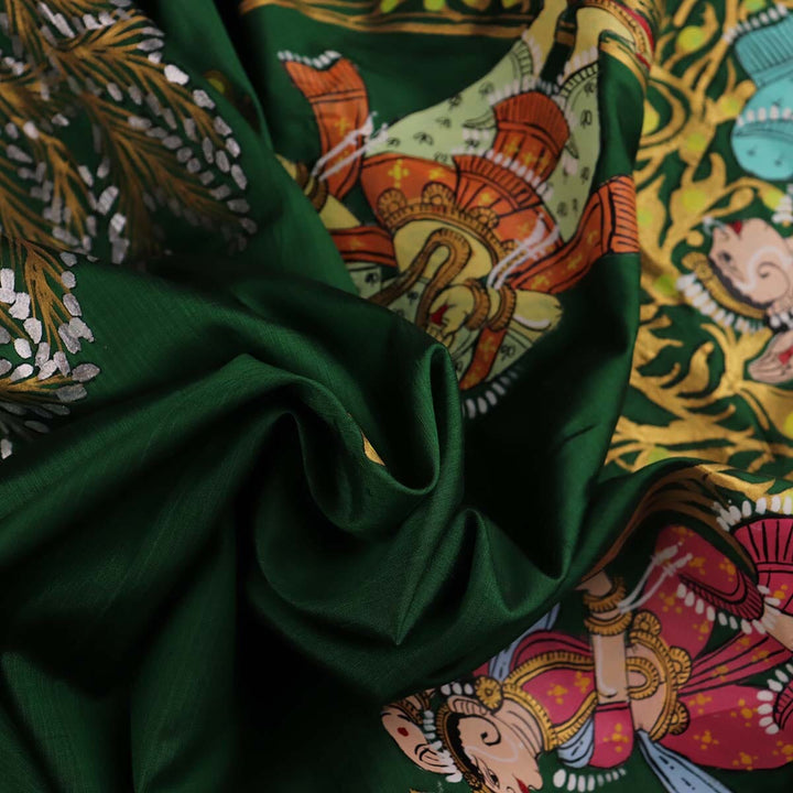 Handloom Patachitra Silk Saree Handloom Saree_Pattachitra silk Priyadarshini Handloom