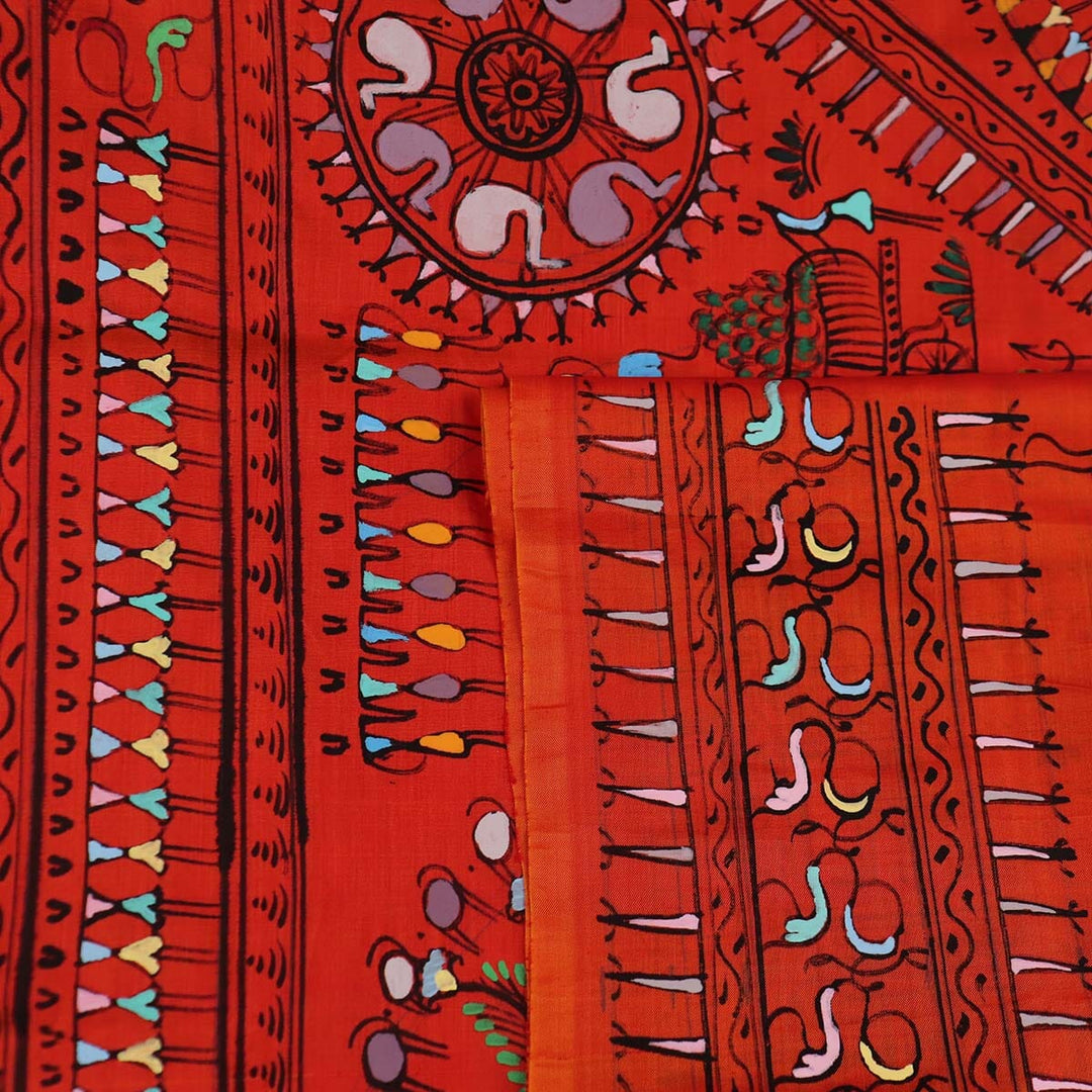 Handloom Patachitra Silk Saree Handloom Saree_Pattachitra silk Priyadarshini Handloom