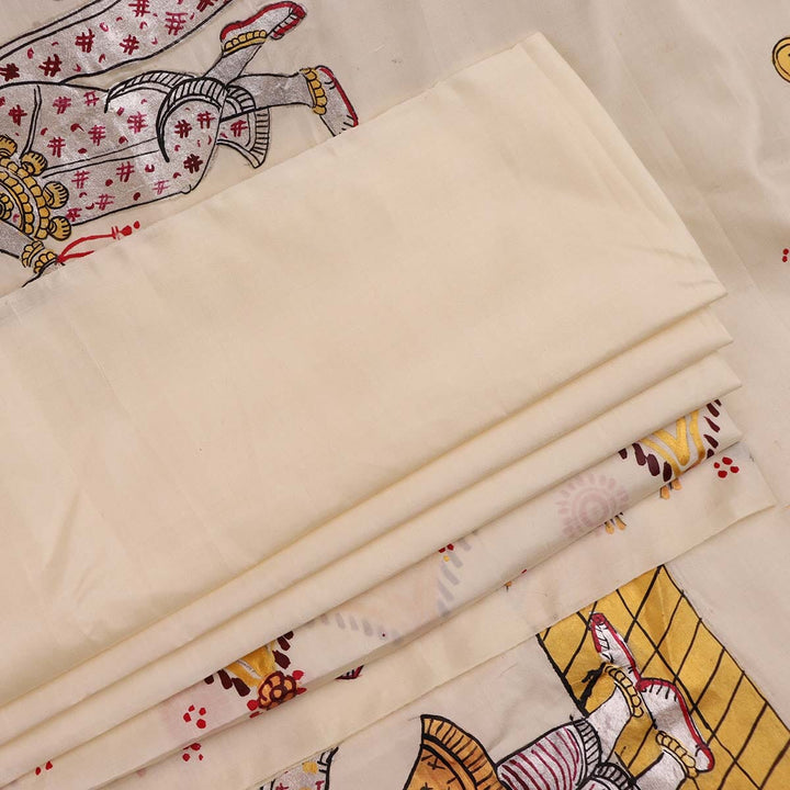 Handloom Patachitra Silk Saree Handloom Saree_Pattachitra silk Priyadarshini Handloom