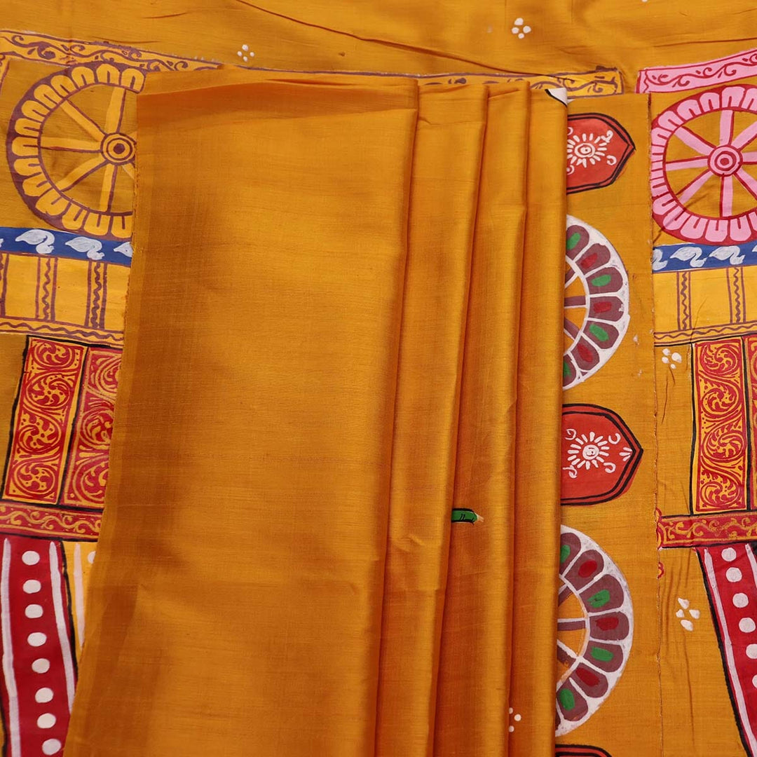 Handloom Patachitra Silk Saree Handloom Saree_Pattachitra silk Priyadarshini Handloom 