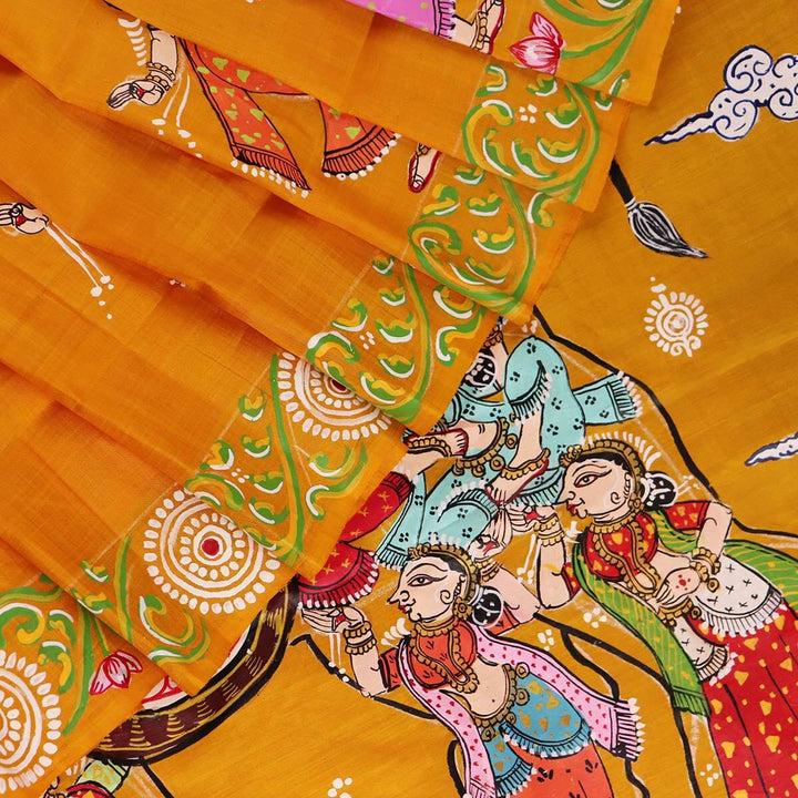 Handloom Patachitra Silk Saree Handloom Saree_Pattachitra silk Priyadarshini Handloom