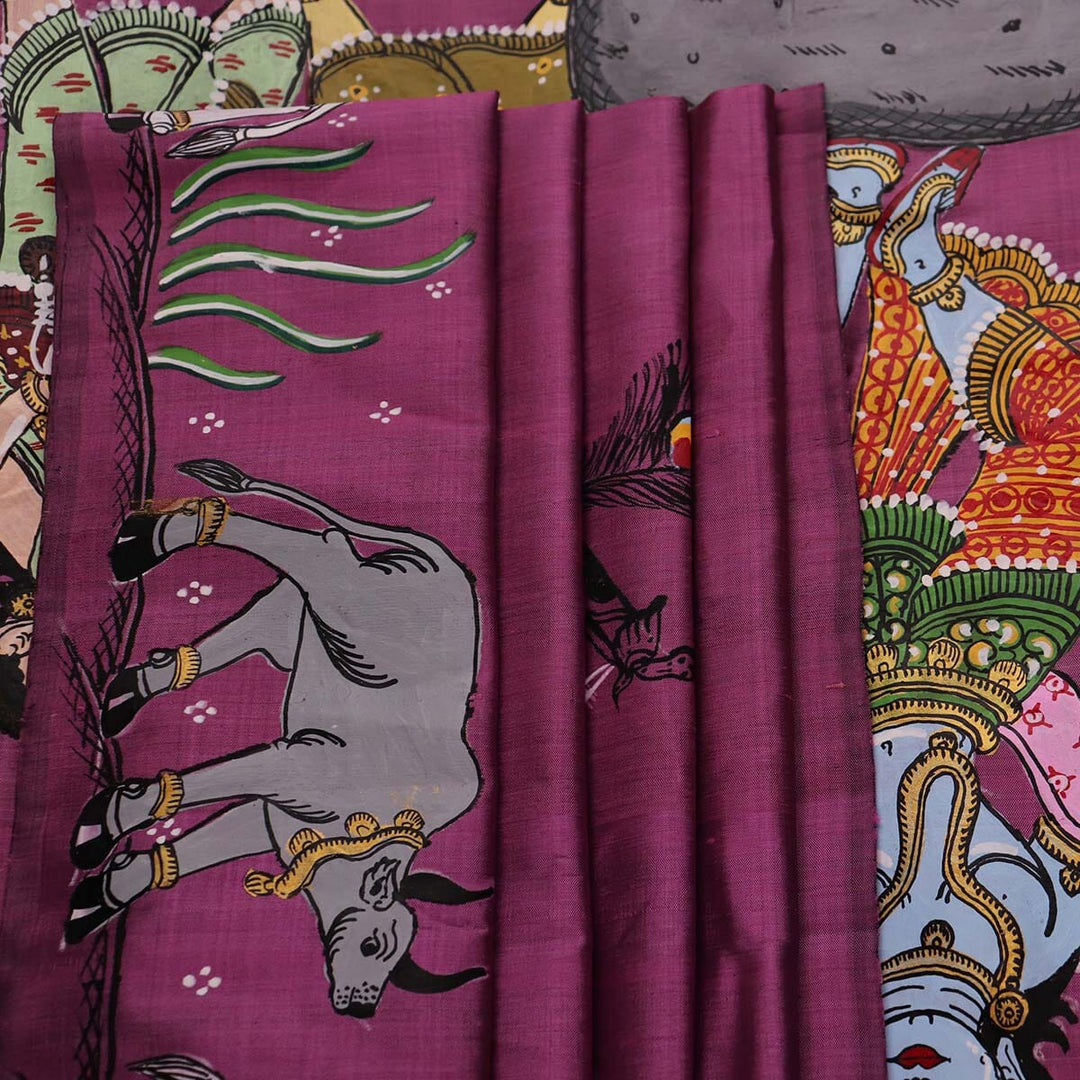 Handloom Patachitra Silk Saree Handloom Saree_Pattachitra silk Priyadarshini Handloom