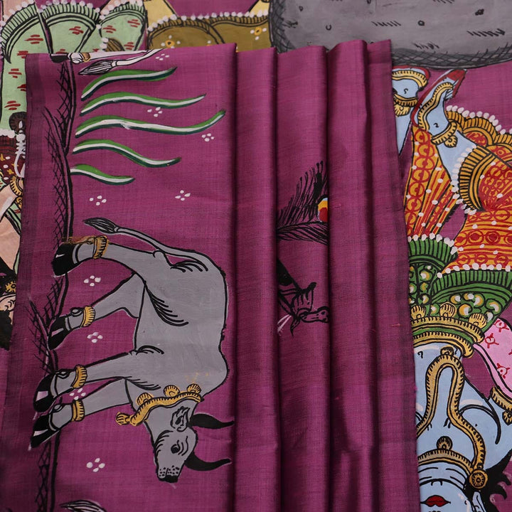 Handloom Patachitra Silk Saree Handloom Saree_Pattachitra silk Priyadarshini Handloom