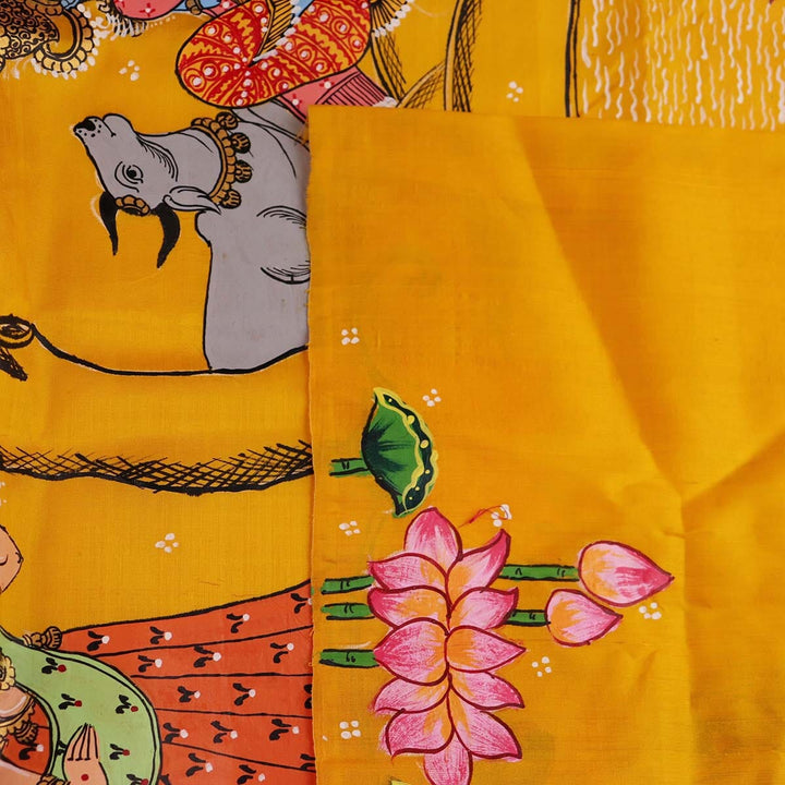 Handloom Patachitra Silk Saree Handloom Saree_Pattachitra silk Priyadarshini Handloom 