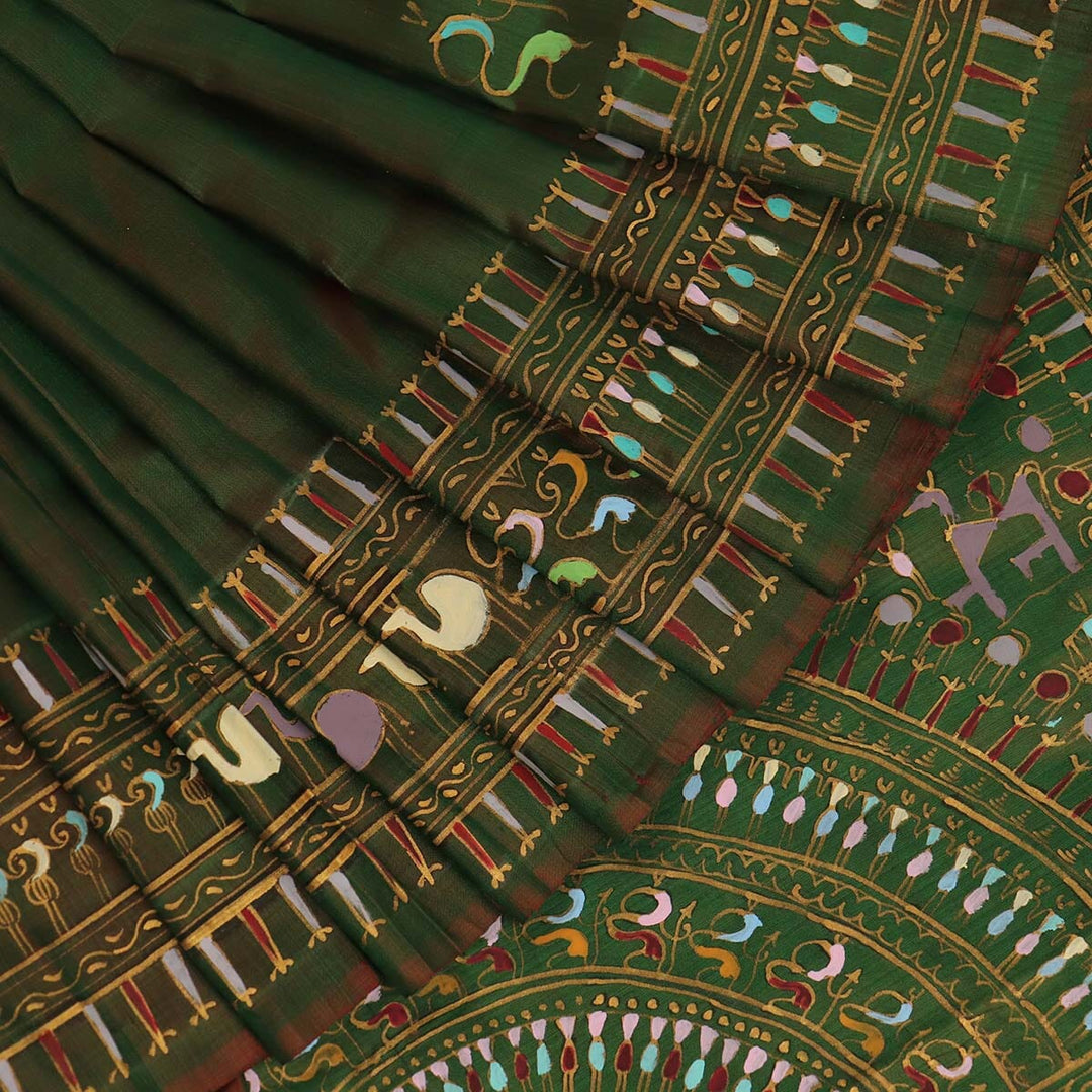 Handloom Patachitra Silk Saree Handloom Saree_Pattachitra silk Priyadarshini Handloom