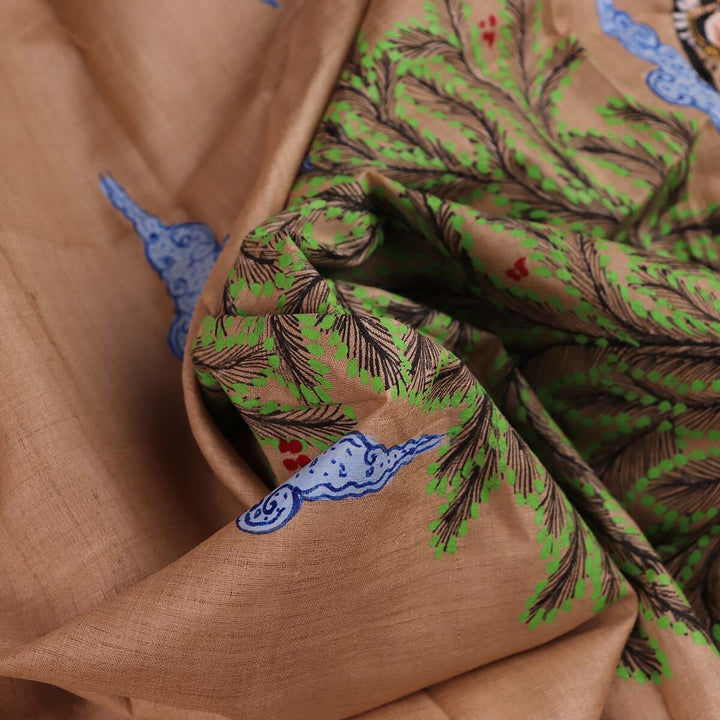 Handloom Patachitra Silk Saree Handloom Saree_Pattachitra silk Priyadarshini Handloom 