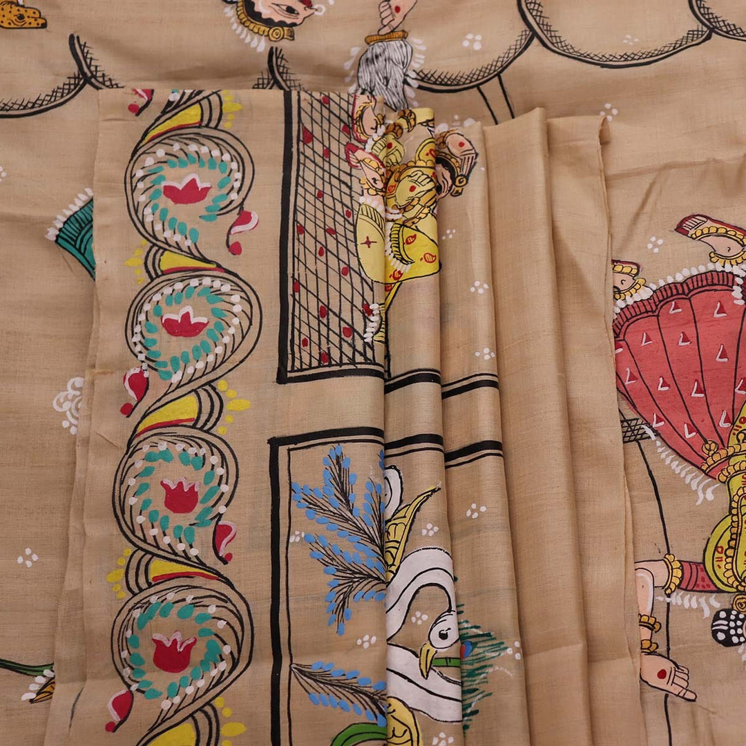 Handloom Patachitra Silk Saree Handloom Saree_Pattachitra silk Priyadarshini Handloom