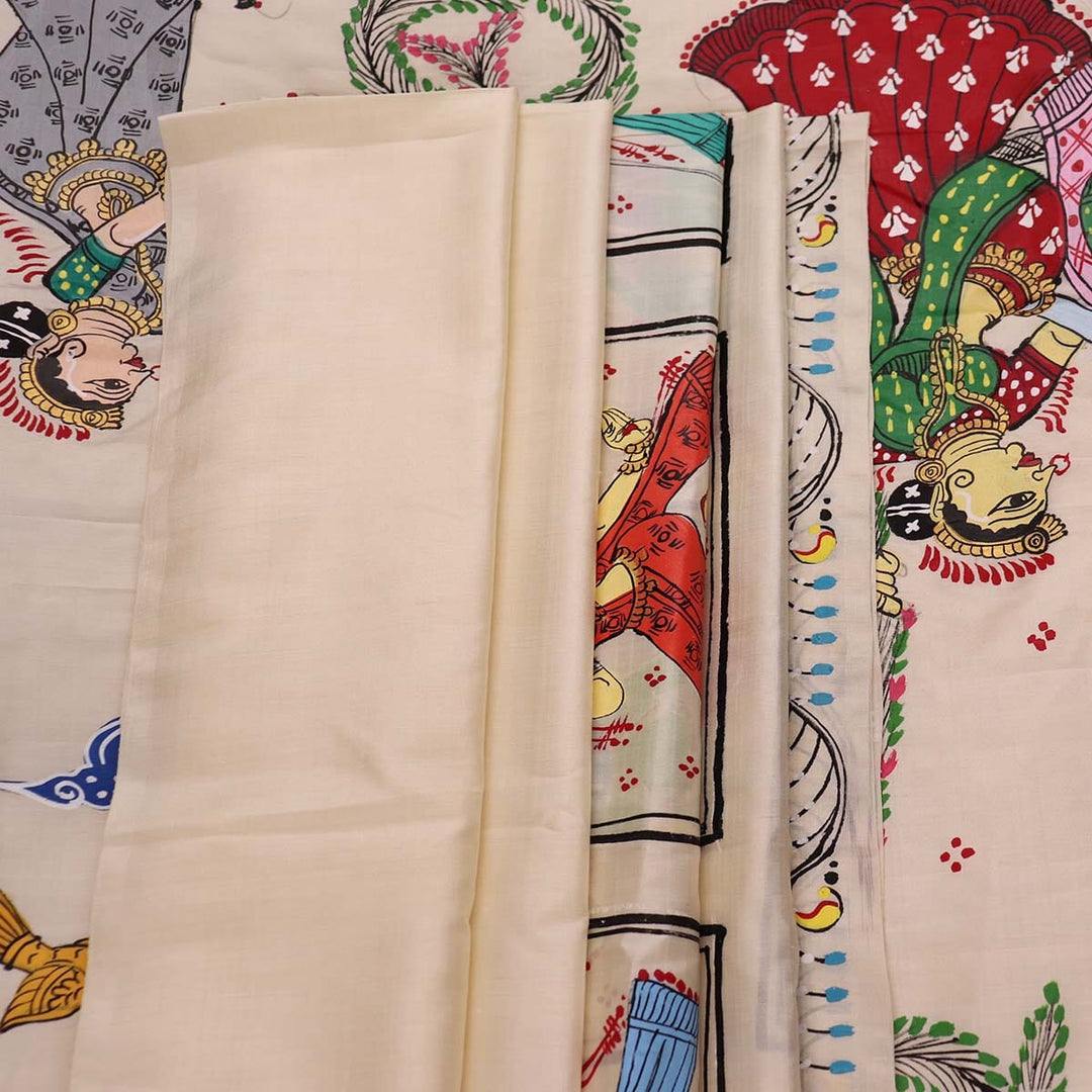 Handloom Patachitra Silk Saree Handloom Saree_Pattachitra silk Priyadarshini Handloom 