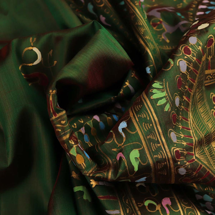 Handloom Patachitra Silk Saree Handloom Saree_Pattachitra silk Priyadarshini Handloom
