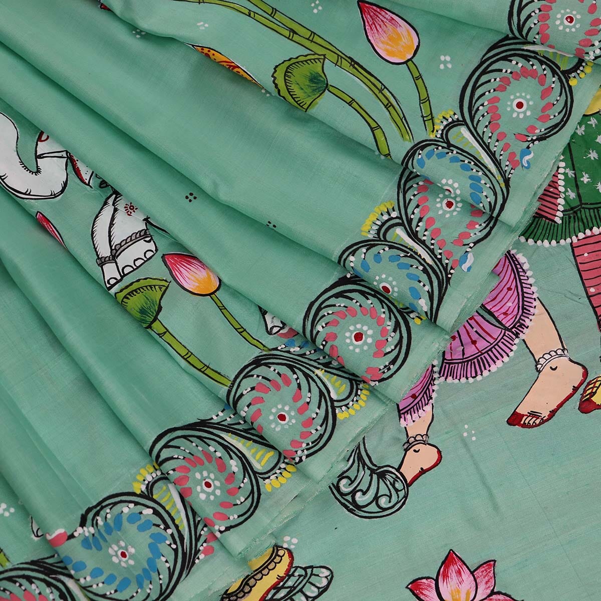 Handloom Patachitra Silk Saree