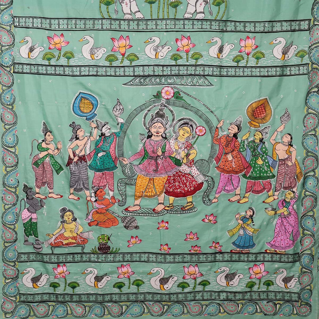 Handloom Patachitra Silk Saree Handloom Saree_Pattachitra silk Priyadarshini Handloom