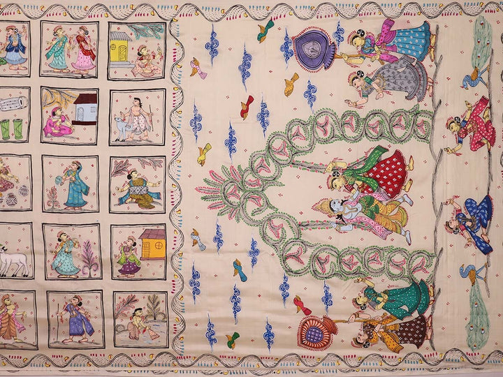Handloom Patachitra Silk Saree Handloom Saree_Pattachitra silk Priyadarshini Handloom