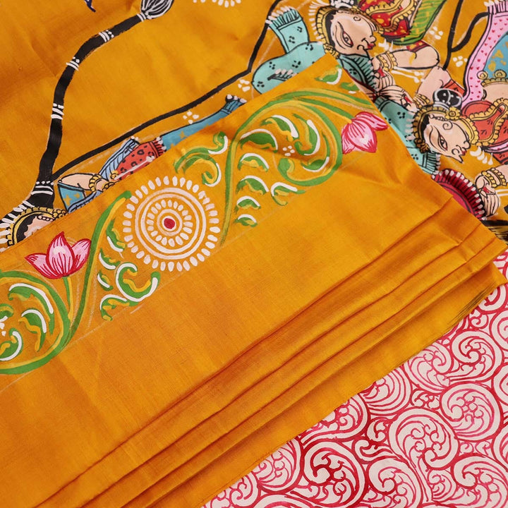 Handloom Patachitra Silk Saree Handloom Saree_Pattachitra silk Priyadarshini Handloom