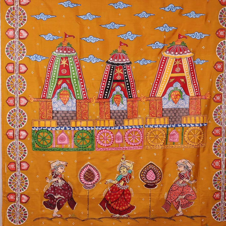 Handloom Patachitra Silk Saree Handloom Saree_Pattachitra silk Priyadarshini Handloom