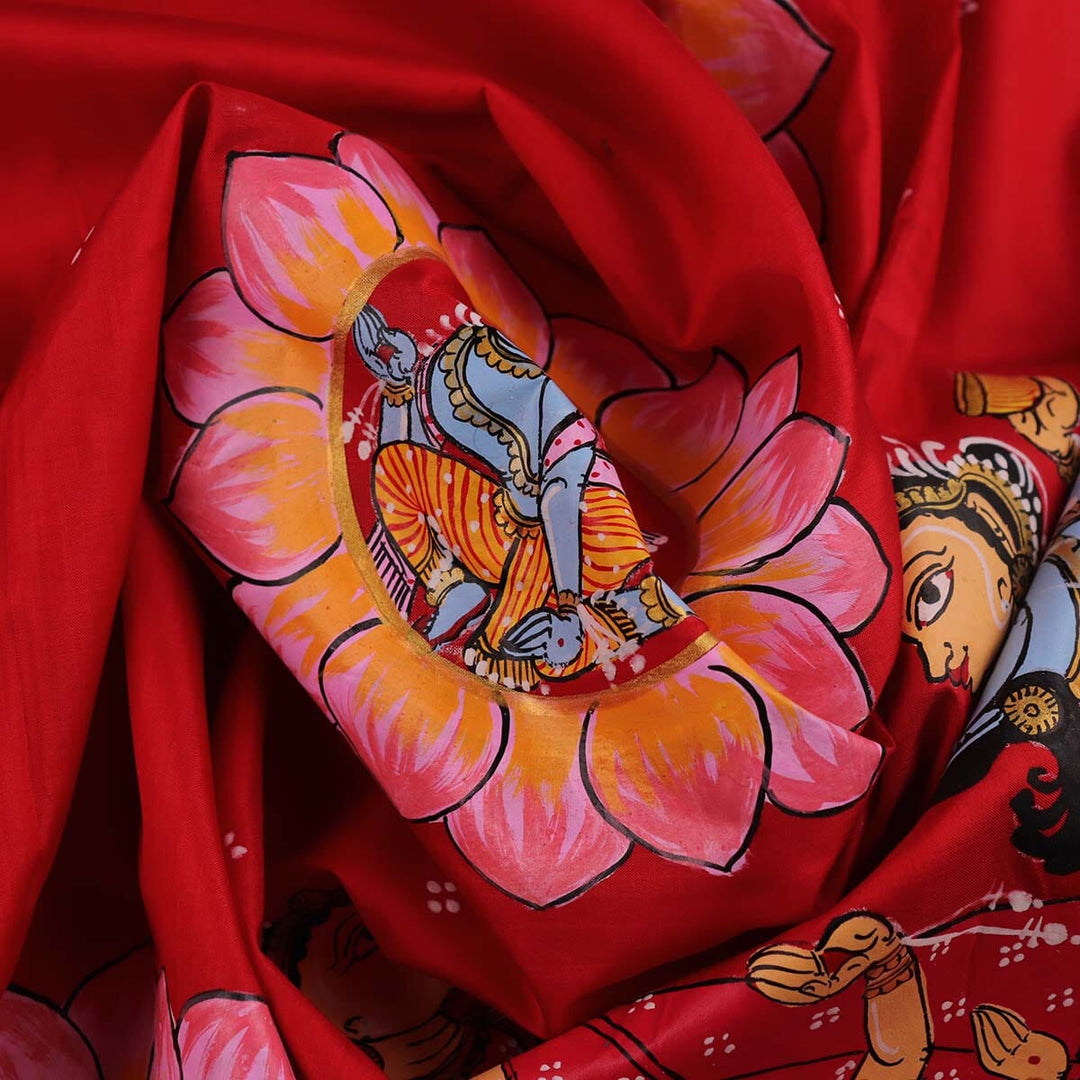 Handloom Patachitra Silk Saree Handloom Saree_Pattachitra silk Priyadarshini Handloom