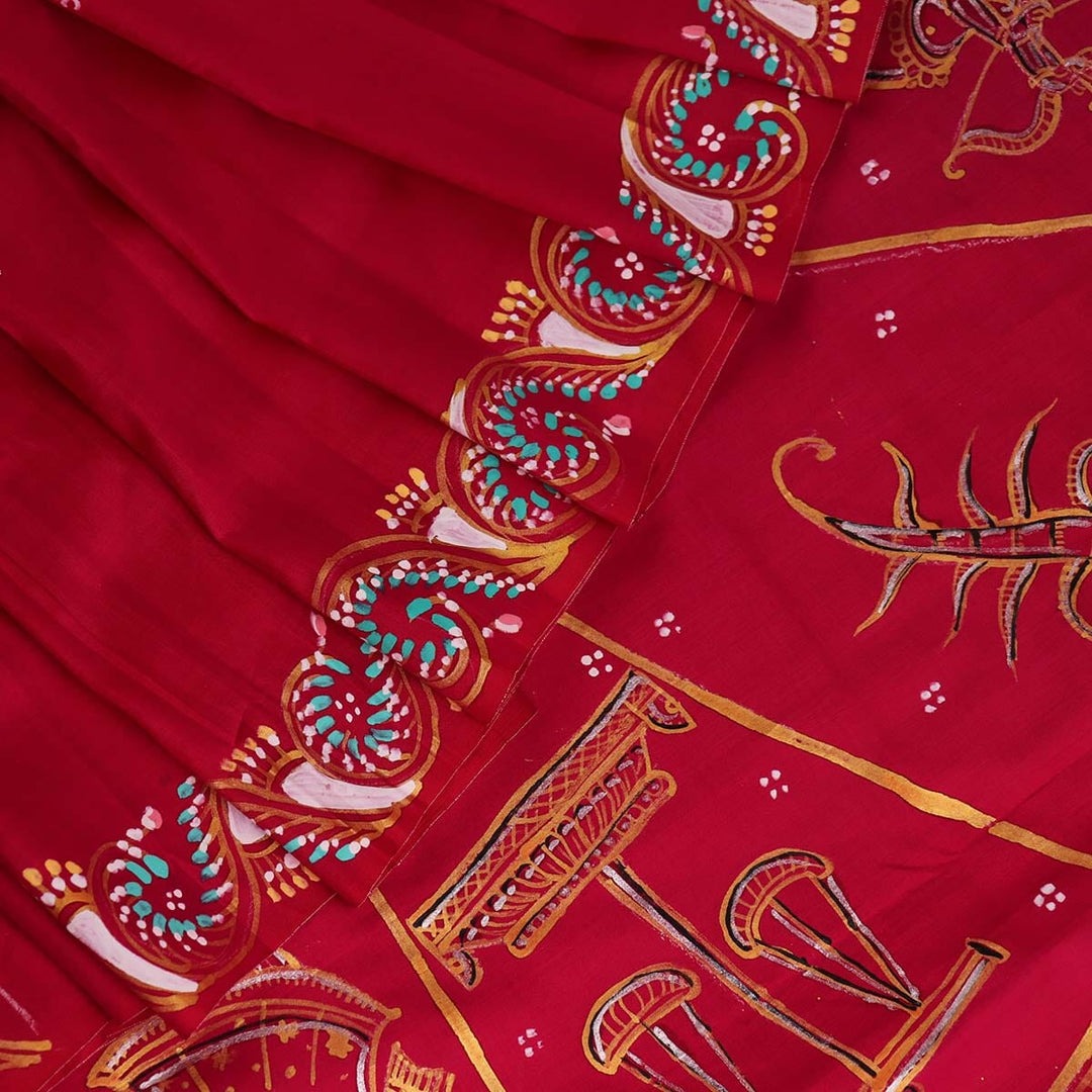 Handloom Patachitra Silk Saree Handloom Saree_Pattachitra silk Priyadarshini Handloom