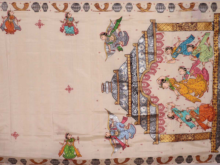 Handloom Patachitra Silk Saree Handloom Saree_Pattachitra silk Priyadarshini Handloom