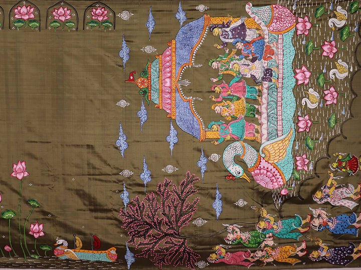 Handloom Patachitra Silk Saree Handloom Saree_Pattachitra silk Priyadarshini Handloom