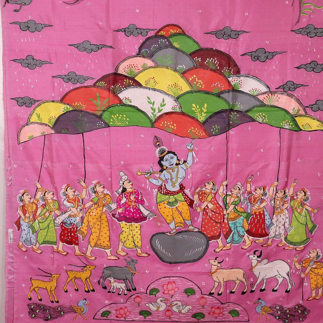Handloom Patachitra Silk Saree Handloom Saree_Pattachitra silk Priyadarshini Handloom