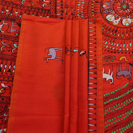 Handloom Patachitra Silk Saree Handloom Saree_Pattachitra silk Priyadarshini Handloom