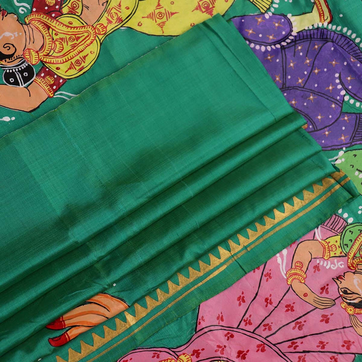 Handloom Patachitra Silk Saree Handloom Saree_Pattachitra silk Priyadarshini Handloom