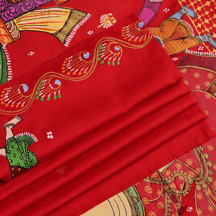 Handloom Patachitra Silk Saree Handloom Saree_Pattachitra silk Priyadarshini Handloom