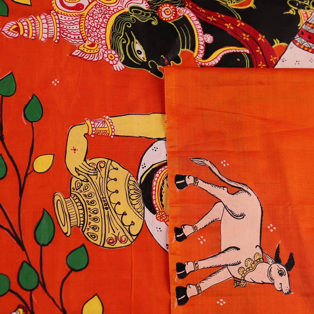 Handloom Patachitra Silk Saree Handloom Saree_Pattachitra silk Priyadarshini Handloom