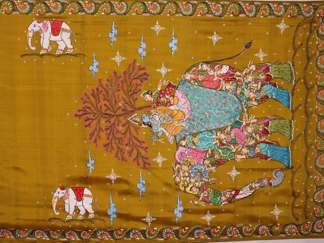 Handloom Patachitra Silk Saree Handloom Saree_Pattachitra silk Priyadarshini Handloom