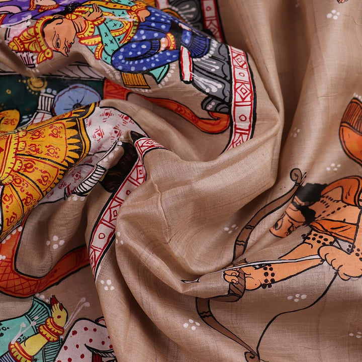 Handloom Patachitra Silk Saree Handloom Saree_Pattachitra silk Priyadarshini Handloom