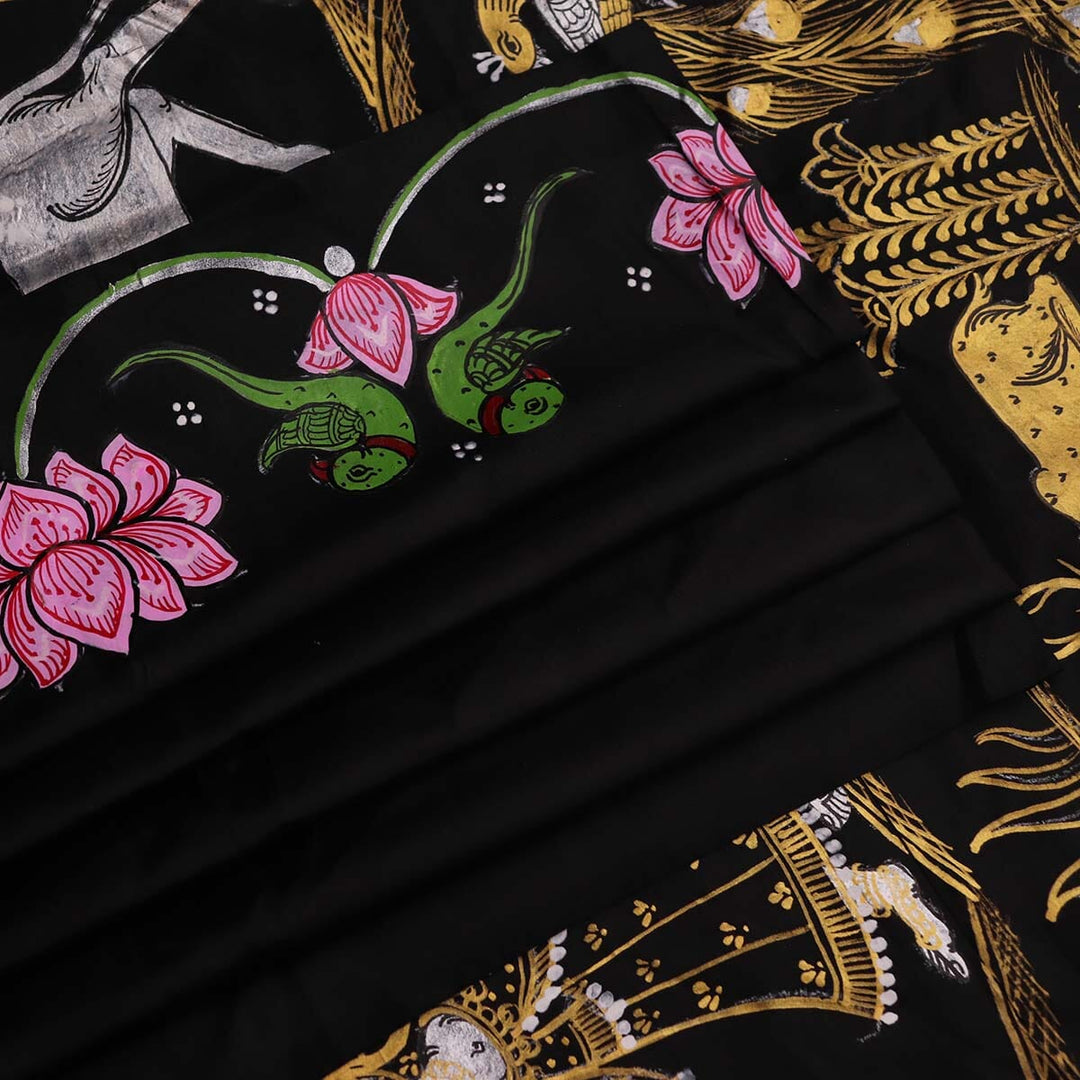 Handloom Patachitra Silk Saree Handloom Saree_Pattachitra silk Priyadarshini Handloom