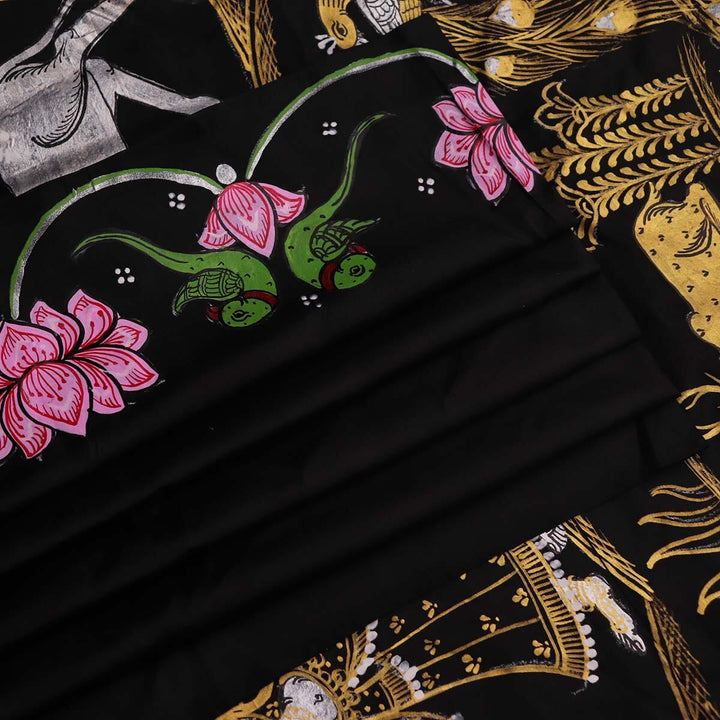 Handloom Patachitra Silk Saree Handloom Saree_Pattachitra silk Priyadarshini Handloom