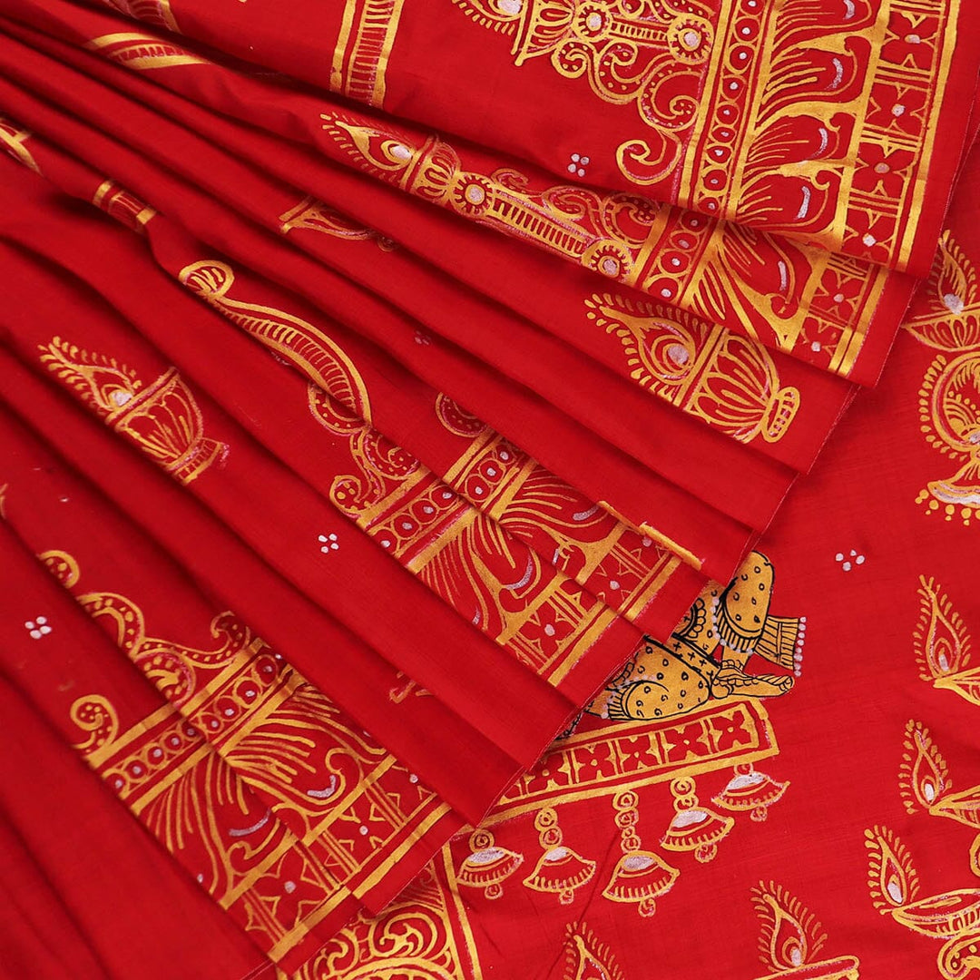 Handloom Patachitra Silk Saree Handloom Saree_Pattachitra silk Priyadarshini Handloom 