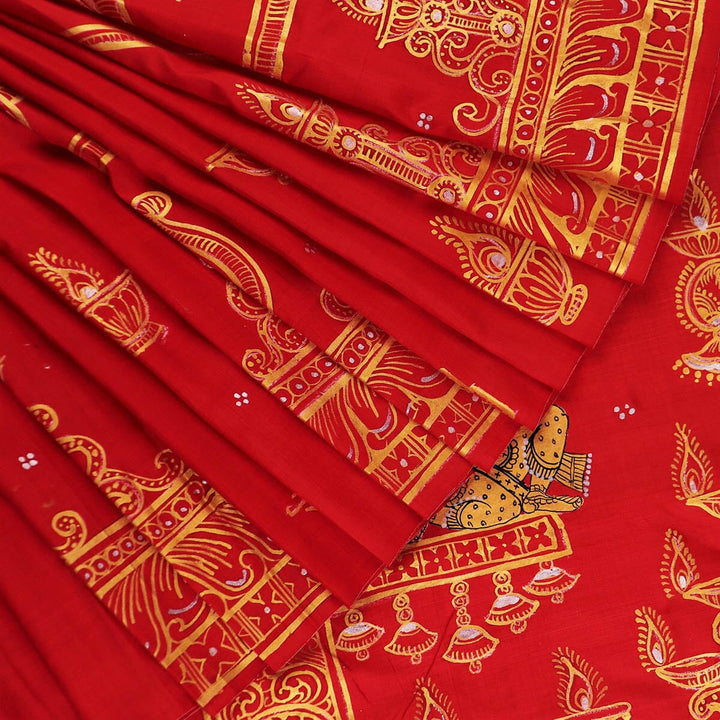 Handloom Patachitra Silk Saree Handloom Saree_Pattachitra silk Priyadarshini Handloom