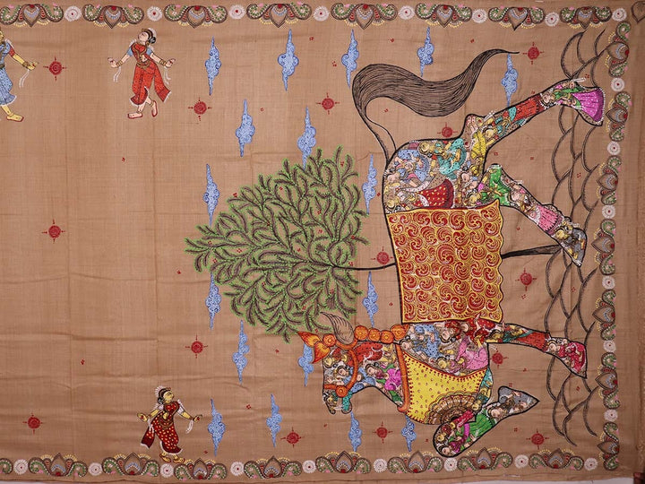 Handloom Patachitra Silk Saree Handloom Saree_Pattachitra silk Priyadarshini Handloom