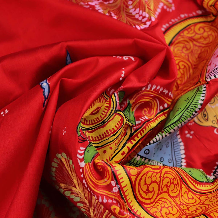 Handloom Patachitra Silk Saree Handloom Saree_Pattachitra silk Priyadarshini Handloom
