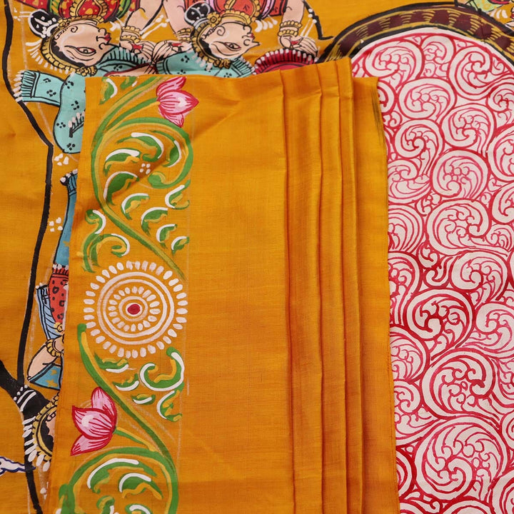 Handloom Patachitra Silk Saree Handloom Saree_Pattachitra silk Priyadarshini Handloom
