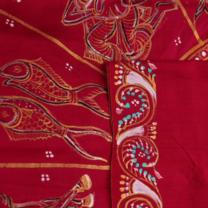 Handloom Patachitra Silk Saree Handloom Saree_Pattachitra silk Priyadarshini Handloom