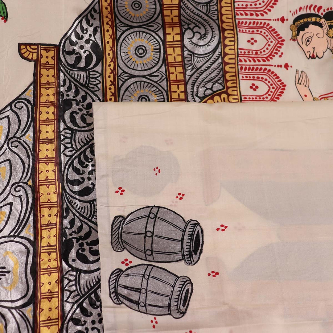 Handloom Patachitra Silk Saree Handloom Saree_Pattachitra silk Priyadarshini Handloom