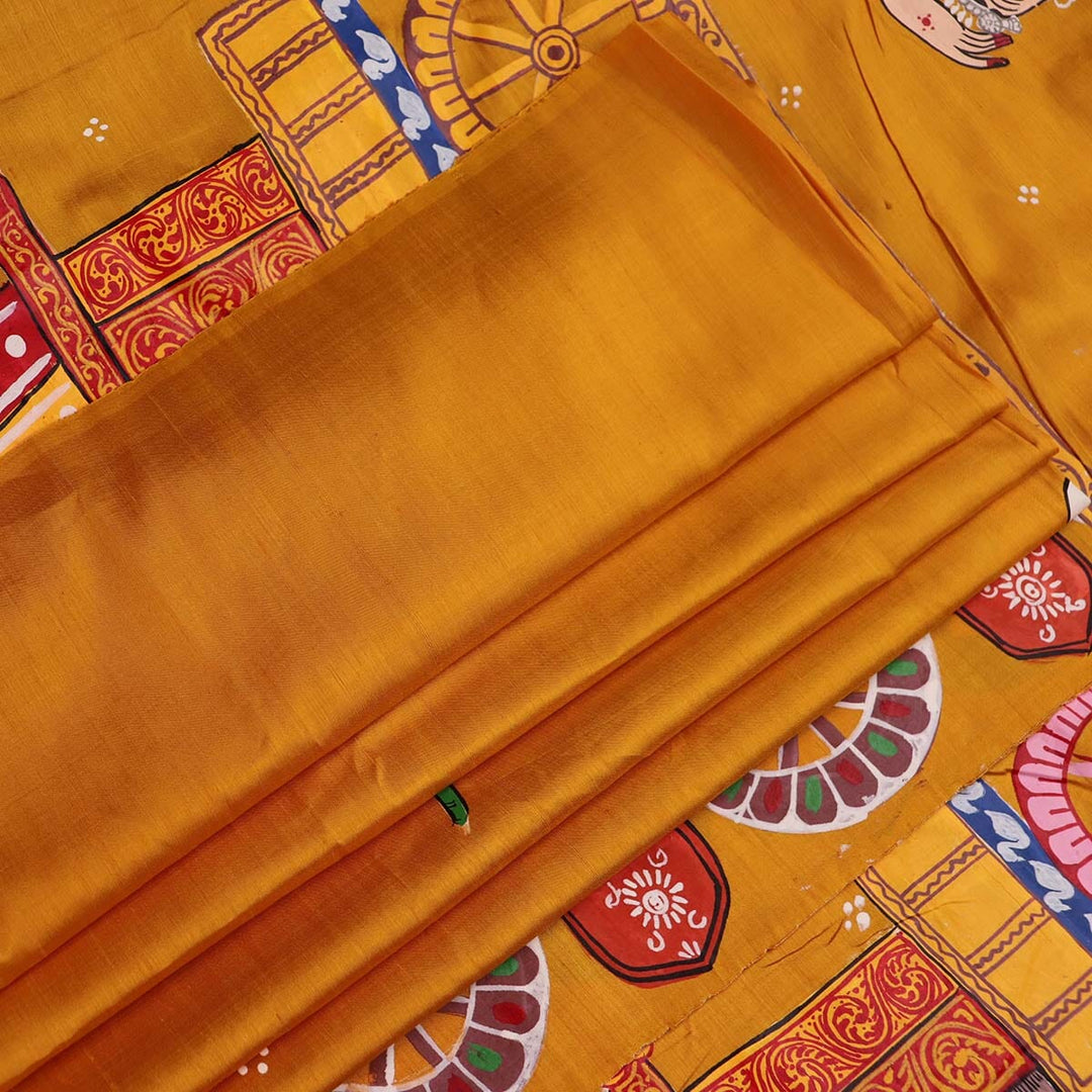 Handloom Patachitra Silk Saree Handloom Saree_Pattachitra silk Priyadarshini Handloom 