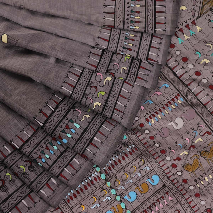 Handloom Patachitra Silk Saree Handloom Saree_Pattachitra silk Priyadarshini Handloom