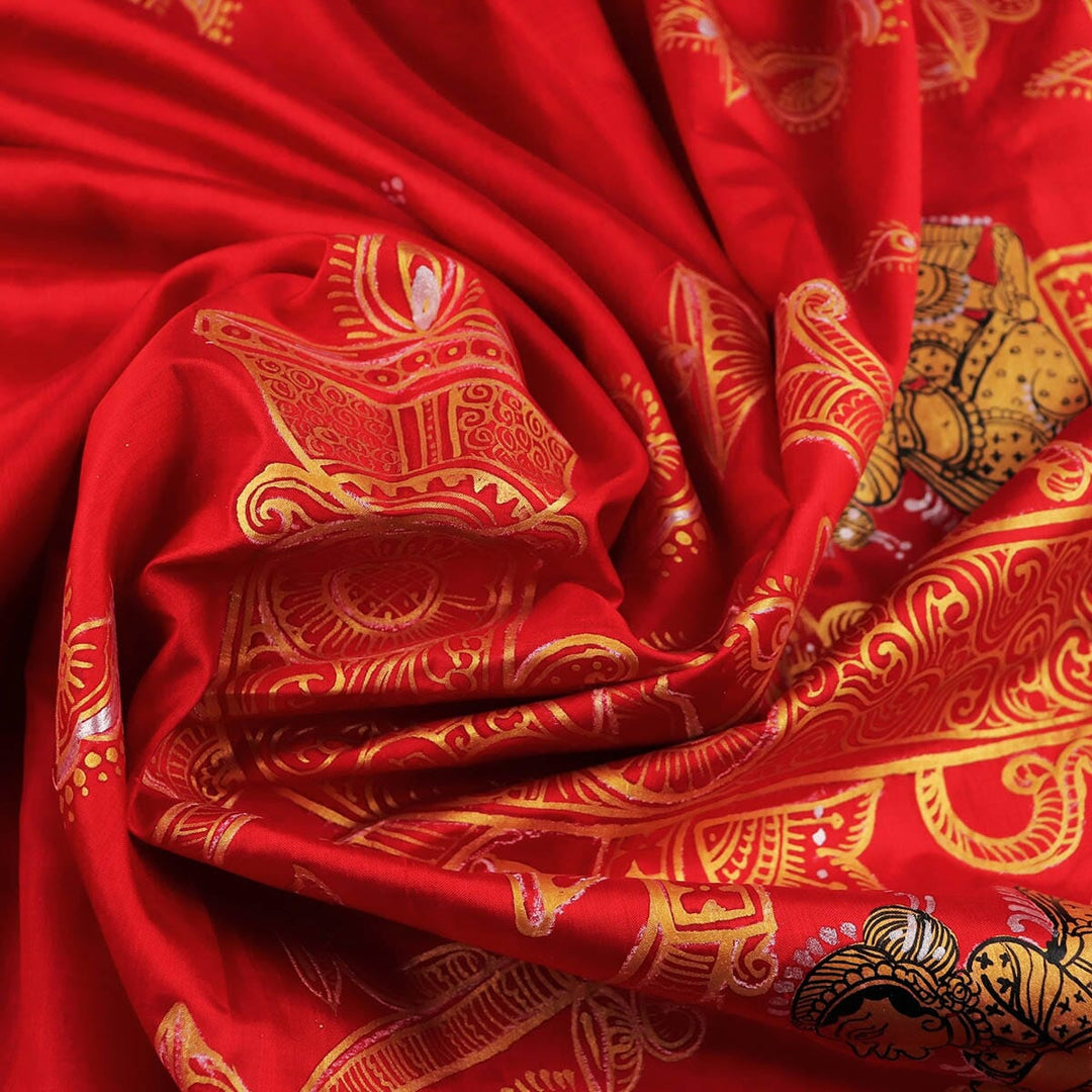 Handloom Patachitra Silk Saree Handloom Saree_Pattachitra silk Priyadarshini Handloom