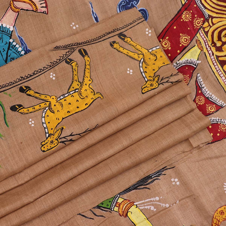 Handloom Patachitra Silk Saree Handloom Saree_Pattachitra silk Priyadarshini Handloom
