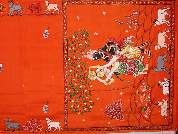 Handloom Patachitra Silk Saree Handloom Saree_Pattachitra silk Priyadarshini Handloom