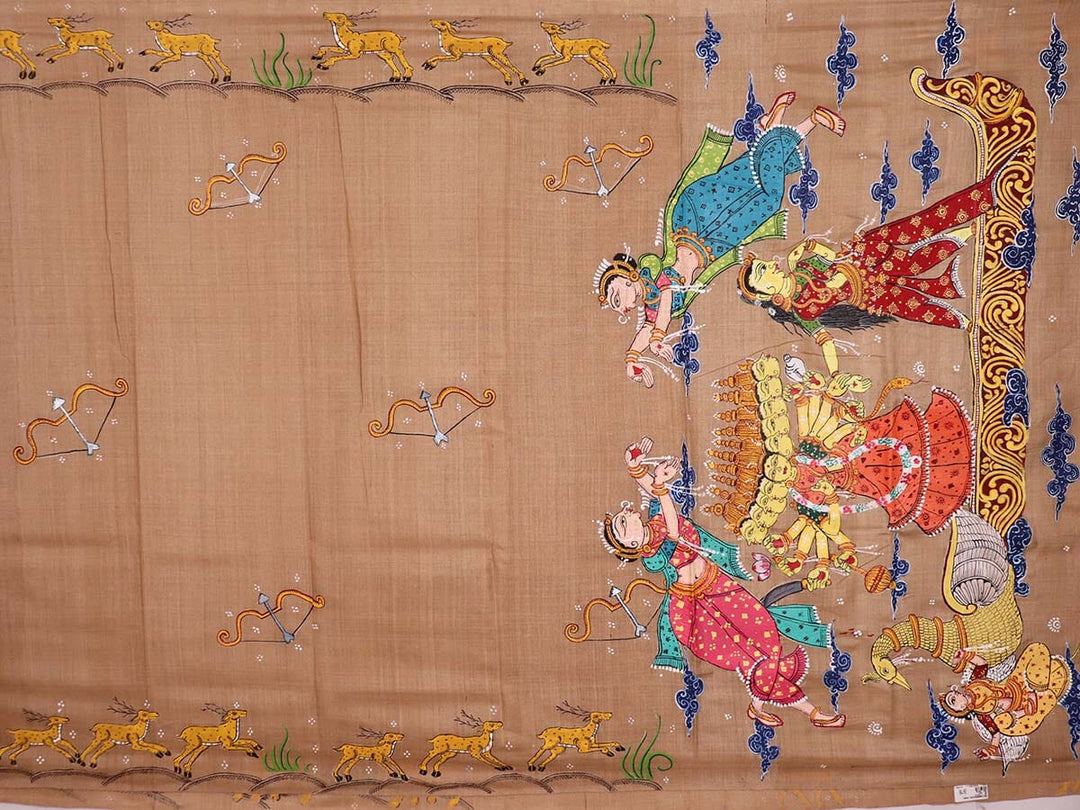 Handloom Patachitra Silk Saree Handloom Saree_Pattachitra silk Priyadarshini Handloom