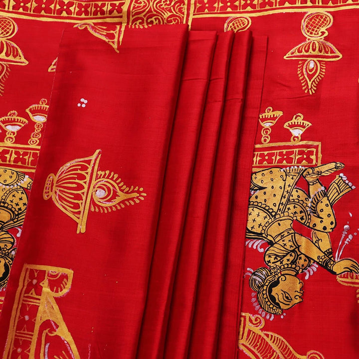 Handloom Patachitra Silk Saree Handloom Saree_Pattachitra silk Priyadarshini Handloom