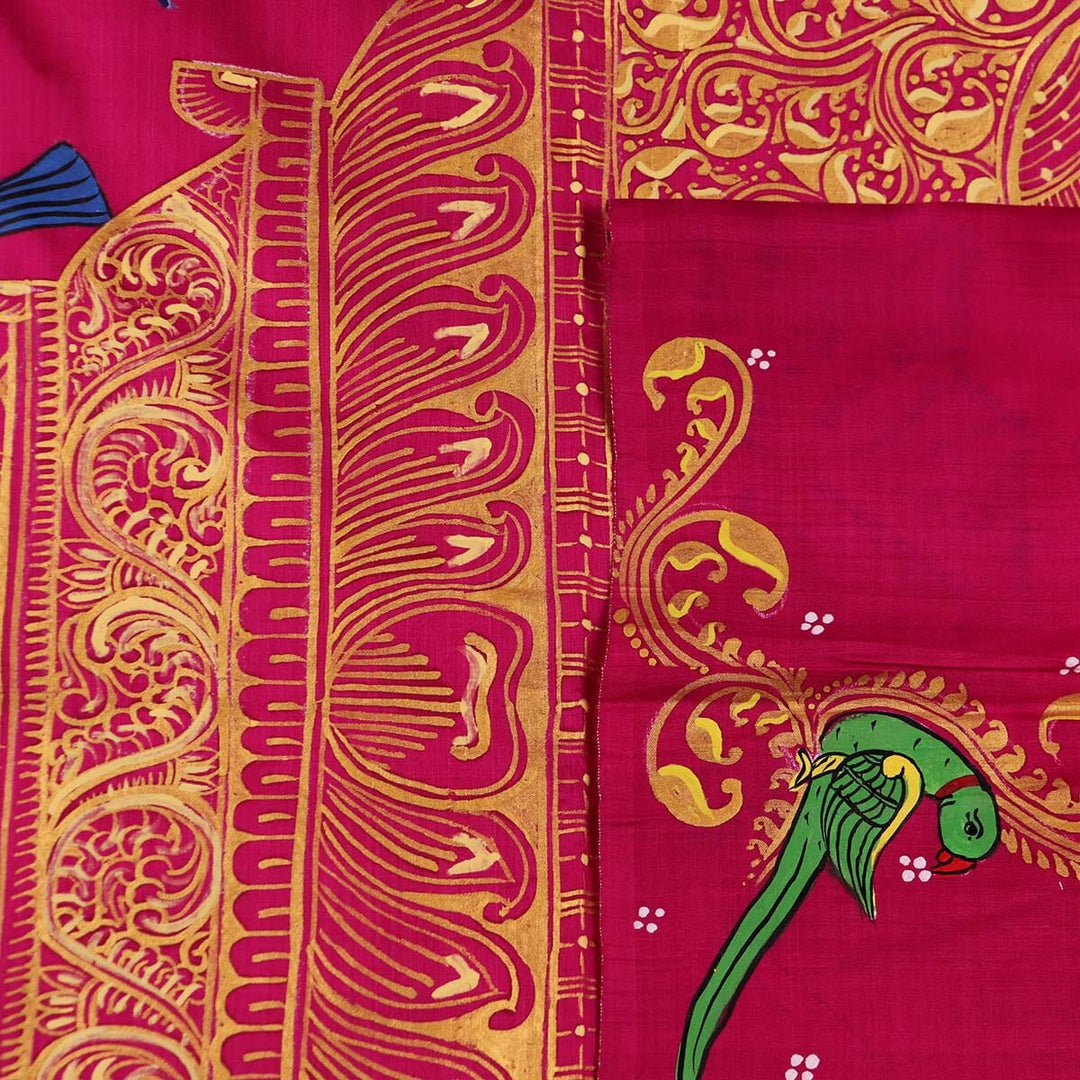 Handloom Patachitra Silk Saree Handloom Saree_Pattachitra silk Priyadarshini Handloom 